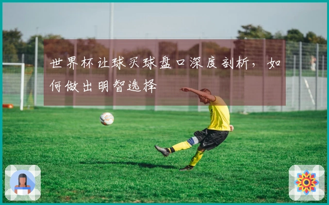 世界杯让球买球盘口深度剖析，如何做出明智选择